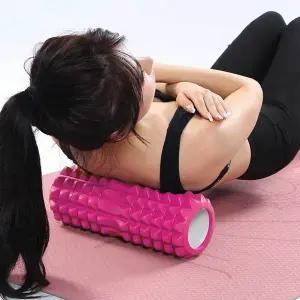 [콩심팥심]핑크 스트레칭도구 폼롤러마사지 지압폼롤러
