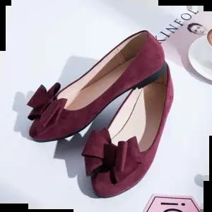 리본구두 스웨이드 정장 가을 여성구두 신발