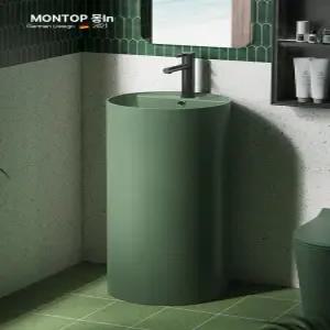 스탠딩 세면대 카페 스테인리스 원형 선반 커스터마이징