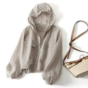 2컬러 세미크롭 바스락 바람막이 OSM-1006099