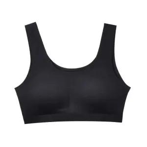 패드 탈부착 데일리 에어로쿨 스포츠브라 - 블랙