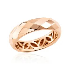 14K 볼륨 커브드 다이아컷팅 할로우링 반지 SRS42151