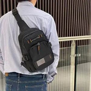남성 4컬러 간편 슬링백 등산 여행 보조가방 크로스백 (KYR-WFGC7YI)