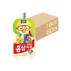 팔도 뽀로로 홍삼쏙쏙 사과 매실 100ml x 60개 / 음료수 어린이음료