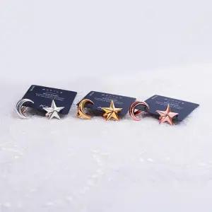 [실버] 룬 스타 언발 링 귀걸이(W)