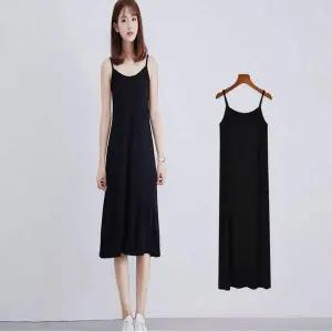 여자 SU82RP96 3컬러 베이직 나시 미디 원피스 홈웨어 이너