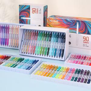 클립 아크릴 페인팅 젤 펜 접이식 0.7mm 팁 대용량 잉크 일기 카드 DIY 색칠 낙서 쌓을 수있는 색상