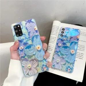 유니블링 아이폰 13 12 11 x xr xs 7 8 플라워 유화 젤리케이스