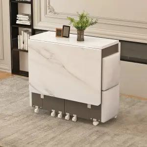 이동식 접이식식탁 거실 바퀴달린 확장형 책상 가정용 원룸