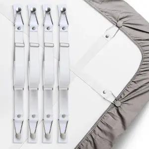 일자형 원형클립 롱세트 침대커버고정 시트 밴드 집게 침대패드고정