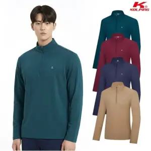 남성 하이쿨 베이직 등산 긴팔 반집업 티셔츠 KSC042UT6M