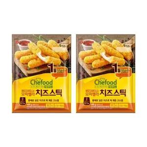 [롯데푸드]쉐푸드 모짜렐라 치즈스틱 400gx2개
