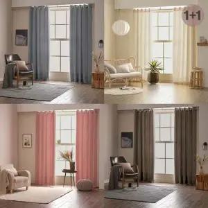 [무료배송] 아일렛형 긴창 암막커튼 2장 거실형 3중직 고밀도