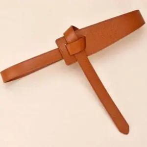 소가죽 여성 매듭 벨트 와이드 스타일 허리 액세서리