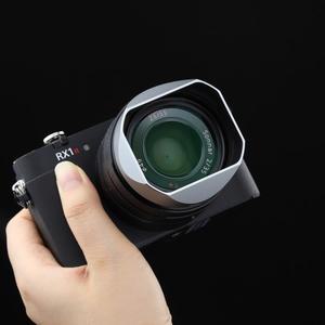 호환 소니 RX1R3/RX1M2/RX1 FE 40mm F2.5 G 렌즈용 하오게 메탈 사각 후드 (A7CII A7CR 호환)