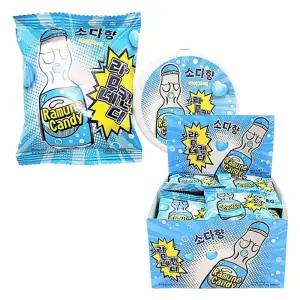 소다향 라무네 사탕 18g 20개 1세트 케이스 캔디 간식