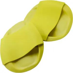 오리 손바닥 디자인의 수영 패들을 위한 실리콘 핸드 핀을 아징코 1쌍 보드 트레이닝 패들 (노란색)