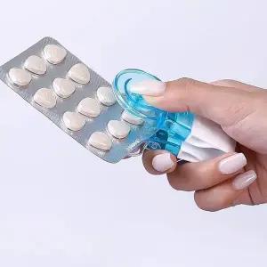 휴대용 알약 펀치 압출 분쇄 보관 통약통 약통