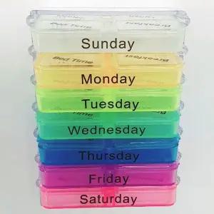 알약 보관통 7일 하루 분할 복용 시간 관리 스케쥴