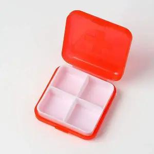 [셀러에이드]메이컬 4칸 미니 알약케이스 알약보관 여행용약통 알
