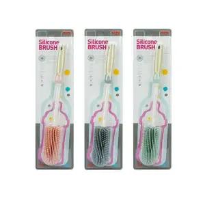 TBZ 실리콘 물병 브러쉬 일자형 젓병세척솔