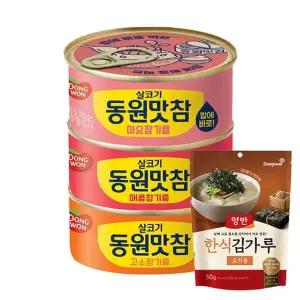 [동원] 맛참 마요참기름 90g 8캔 + 양반 김가루 50g/매콤/고소[35318889]