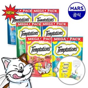 [5+5] 템테이션 메가팩 10팩 골라담기+모래삽+캣닢쿠션+템테이션12gx3팩