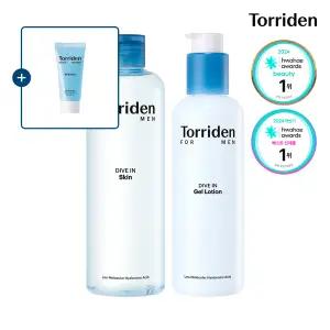 [SET] 토리든 다이브인 포맨 저분자 히알루론산 스킨 300ml+젤 로션 200ml (+올인원 20ml)