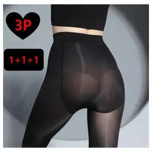 HK 고탄력 여성 학생 교복 직장인 슬림 팬티스타킹 80D 블랙 벌크 3매