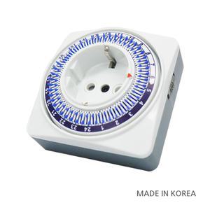조작이 간편한 기계식 전기 콘센트타이머