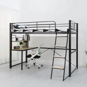 에보니아 포인트 철제 벙커 침대 프레임 싱글 슈퍼싱글 / 매트추가선택 2층 침대 성인 어린이 기숙사 원룸 자취방