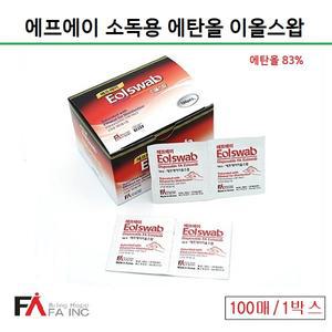 국산 에프에이 소독용 에탄올스왑 이올스왑 500매(100매5통)
