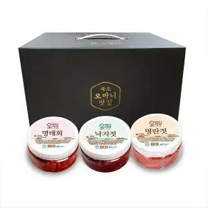 오마니 젓갈세트 3개세트(명란+낙지+명태회)