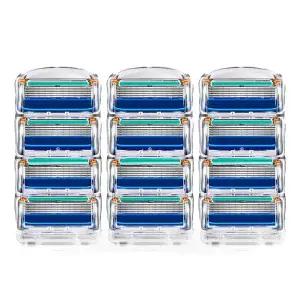 투썬 질레트 퓨전 호환용 면도날 / 퓨전 프로글라이드 호환용 면도날 / 5중날 / 3팩(12개입)