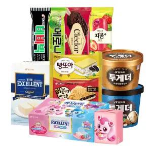 빙그레 아이스크림 모음 / 엑설런트 붕어싸만코 빵또아 투게더 비비빅 메로나 끌레도르