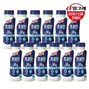 요플레 프로틴 드링크 플레인 210ml 12개