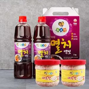 [롯데백화점]미센토 [봄초여]국산 액젓 세트(멸치액젓 1kg x 2, 새우젓1kg x 2)