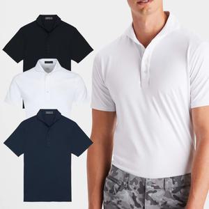 지포어 남성 골프웨어 / 에센셜 테크 피케 폴로 반팔 티셔츠 / G4MC0K300 SNO TWLT ONYX