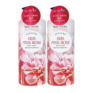 엘지 온더바디 데일리 모이스처 퍼퓸 바디워시 아이리스 로즈향 1100ml 2개 샤워