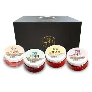오마니 젓갈세트 4개세트(명란젓+창난젓+낙지젓+명태회)