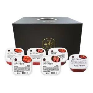 오마니 젓갈세트 6개세트2호(명란2+백명란2+수입오징어1+명태1)