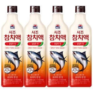 사조 참치액 칼칼한맛 900g x 4개 / 조미료 양념 액젓