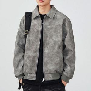 [제이큐]이리온협력업체 활용도좋은 소프트 가죽소재 레더 지퍼 카라자켓