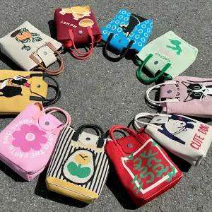 [기타브랜드]BR_니트M 똑딱이 토트크로스 여성 핸드백 토트백