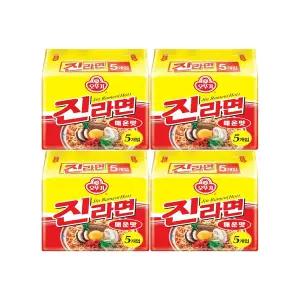 오뚜기 진라면 매운맛 멀티팩 600g X 4개 (총20봉)