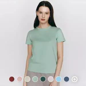 325518 여 기본 크루넥 반팔티