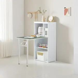 [우아미가구]모다 접이식 식탁 레일 수납장 600