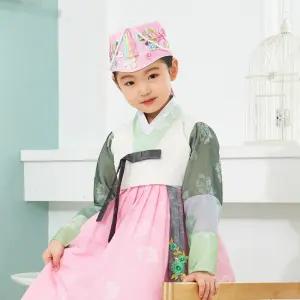 한예빔 HB6017 그린승아 여아한복 아동한복