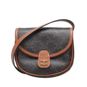 [중고명품] 브라운 트리오페 캔버스 베사체 미니 크로스백