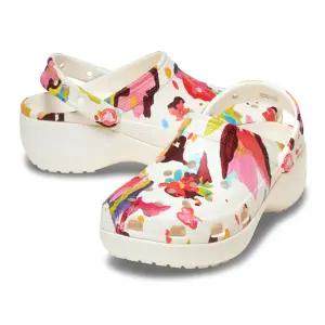 [크록스](하남점)[여성용] 클래식 플로럴 글리터 클로그 우먼 211607-0WV 크록스 샌들 슬리퍼 지비츠 웨...